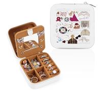 WALLFID I’m the Problem Lyrics and Album-Inspired Jewellery Box,Small Travel Case with Mirror,Stores Necklaces,Earrings,Rings,Gift for Music Lovers (Element)