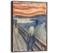 Wallfillers Edvard Munch - Large Scream Framed Canvas Art Pictures