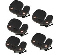 Wallfire Archery Finger Tabs, 5 Pcs Double Layer Cow Leather Archery Finger Guards Protection Pads Outdoor Hunting Bow Shooting Protector for Right Hand Archer