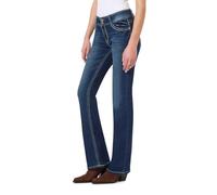 WallFlower Luscious Curvy Bootcut Jeans for Women Mid-Rise Insta Stretch Denim in Petite, Midsize, Plus Size, Juniors Jeans, Heidi, 16 Plus