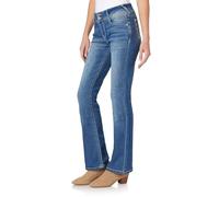 WallFlower Women's Instastretch Bling Luscious Curvy Bootcut Jeans, Ellery, 13