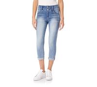 WallFlower Women's Juniors Instasoft High-Rise Sassy Fit Skinny Stretch Crop Jeans (Standard and Plus), Mel, 14 Plus
