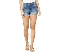 WallFlower Women's Juniors InstaSoft High Rise Sassy Shorts - Blue - 13