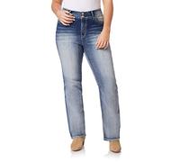 WallFlower Women's Luscious Curvy Bootcut Mid-Rise Insta Stretch Juniors Jeans (Standard and Plus), Camille, 18 Long US