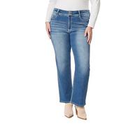 WallFlower Women's Luscious Curvy Bootcut Mid-Rise Insta Stretch Juniors Jeans (Standard and Plus), Jenny, 16