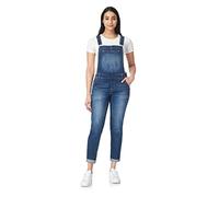 WallFlower Women's Tomboy Denim Overalls, Summer, Large