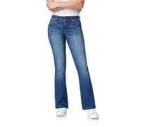 WallFlower Women's Ultra Slim Bootcut Mid-Rise Insta Soft Juniors Jeans, Hayden, 17