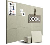 WALLHERO Corkboards for Wall, 59"x36" | 15 Pack | Cork Board Squares, Pin Up Board, Office Board for Wall, Big Bulletin Board, Cork Roll with Adhesive Backing (Sage Green)