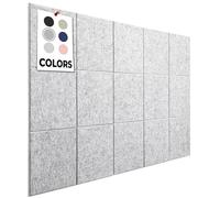 WALLHERO Office Cork Board, 59"x36" | 15 Pack | Large Cork Boards for Walls, Tac Board, Wall Protector for Dart Board, Corks Boards, Corkboard for Wall, Felt Board Tiles (Gray Marble)