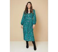 WALLIS Abstract Pin Tuck Detail Zip Midi Dress 12