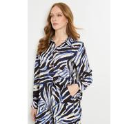 Wallis Women's Abstract Print Shirt Co-ord in Blue | Size: 16 Wallis Blue 16
