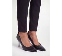 Wallis Amara Faux Leather High Stiletto Court Shoes In Black black