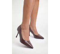 Wallis Amara Faux Leather High Stiletto Court Shoes In Brown brown