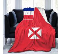 Wallis and Futuna Flag Fleece Warm Soft Throw Blankets Anti-Static Thick Fuzzy Luxury Bed Blanket for Couch, Bed, Sofa Ultra Luxurious Warm and Cozy for All Seasons 60"X50"