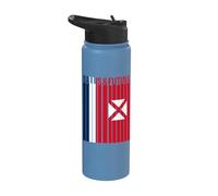 Wallis and Futuna Flag Stainless Steel Insulated Water Bottle