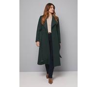 Wallis Belted Maxi Coat In Green green