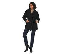 Wallis Women's Belted Shawl Collar Coat in Black | Size: 16 Wallis Black 16