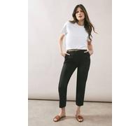 Wallis Belted Stretch Capri Trousers In Black black 18