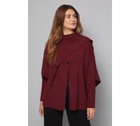 Wallis Women's Berry Detail Knitted Cape | Size: XL Wallis Berry XL