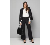 Wallis Black Smart Wide Leg Trousers black 12