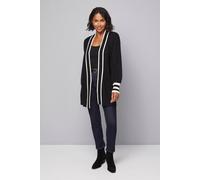 Wallis Women's Black Tipped Cardigan | Size: Medium Wallis Black M