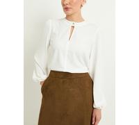 WALLIS Button Detail Keyhole Blouse 10