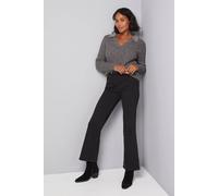Wallis Cable Embellished Polo Collar Jumper In Grey grey