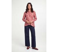Wallis Check Knot Detail Shirt In Rust rust