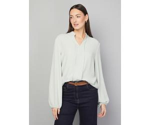 WALLIS Collarless Woven Blouse 20