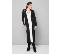 Wallis Women's Colour Block Knitted Midi Dress in Mono | Size: Small Wallis Mono S