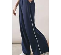 Wallis Contrast Stripe Split Trouser In Navy navy