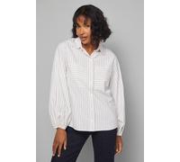 Wallis Cotton Stripe Pocket T Shirt In Stone stone 14