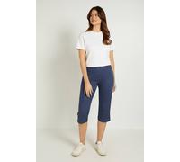 Wallis Cropped Capri Trouser In Navy navy