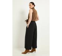 Wallis Culotte Side Seam Trouser In Black black
