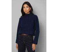 Wallis Women's Curved Hem Cosy Jumper in Navy | Size: XL Wallis Navy XL
