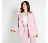 Wallis Double Breasted Blazer with Horn Buttons BLUE SIZE 10