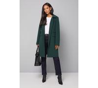 Wallis Double Crepe Pea Coat In Green green 16