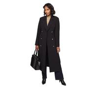 Wallis Women's Double Crepe Trench Coat in Black | Size: 14 Wallis Black 14