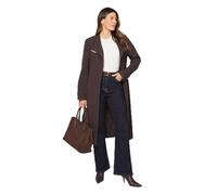 Double Crepe Wrap Belted Coat Wallis Chocolate 16