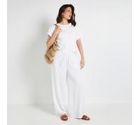 Wallis Drawstring Woven Trouser with Stretch Waistband BLACK SIZE 10