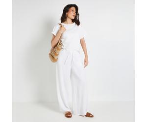 Wallis Drawstring Woven Trouser with Stretch Waistband BLACK SIZE 10