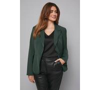 Wallis Edge Detail Single Breasted Tux Jacket In Forest forest