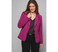 Wallis Edge Detail Single Breasted Tux Jacket In Pink pink 14