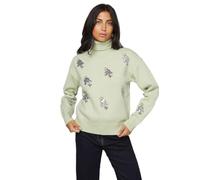 Wallis Embellished Roll Neck Jumper, M, sage