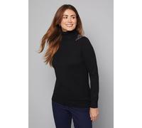 Wallis Embellished Shoulder Detail Roll Neck Jumper In Black black