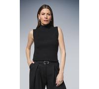 Wallis Embellished Turtle Neck Kintted Top In Black black