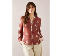 Wallis Embroidered Overhead Shirt In Ginger ginger 18