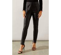 Wallis Women's Faux Leather Leggings in Black | Size: 18 Wallis Black 18