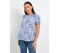 WALLIS Floral Contrast Short Sleeve Top 18