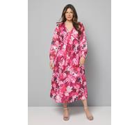 Wallis Floral Jacquard Ruffle Midi Dress In Pink pink 10